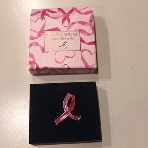 Breast Cancer Pink Ribbon Pin New